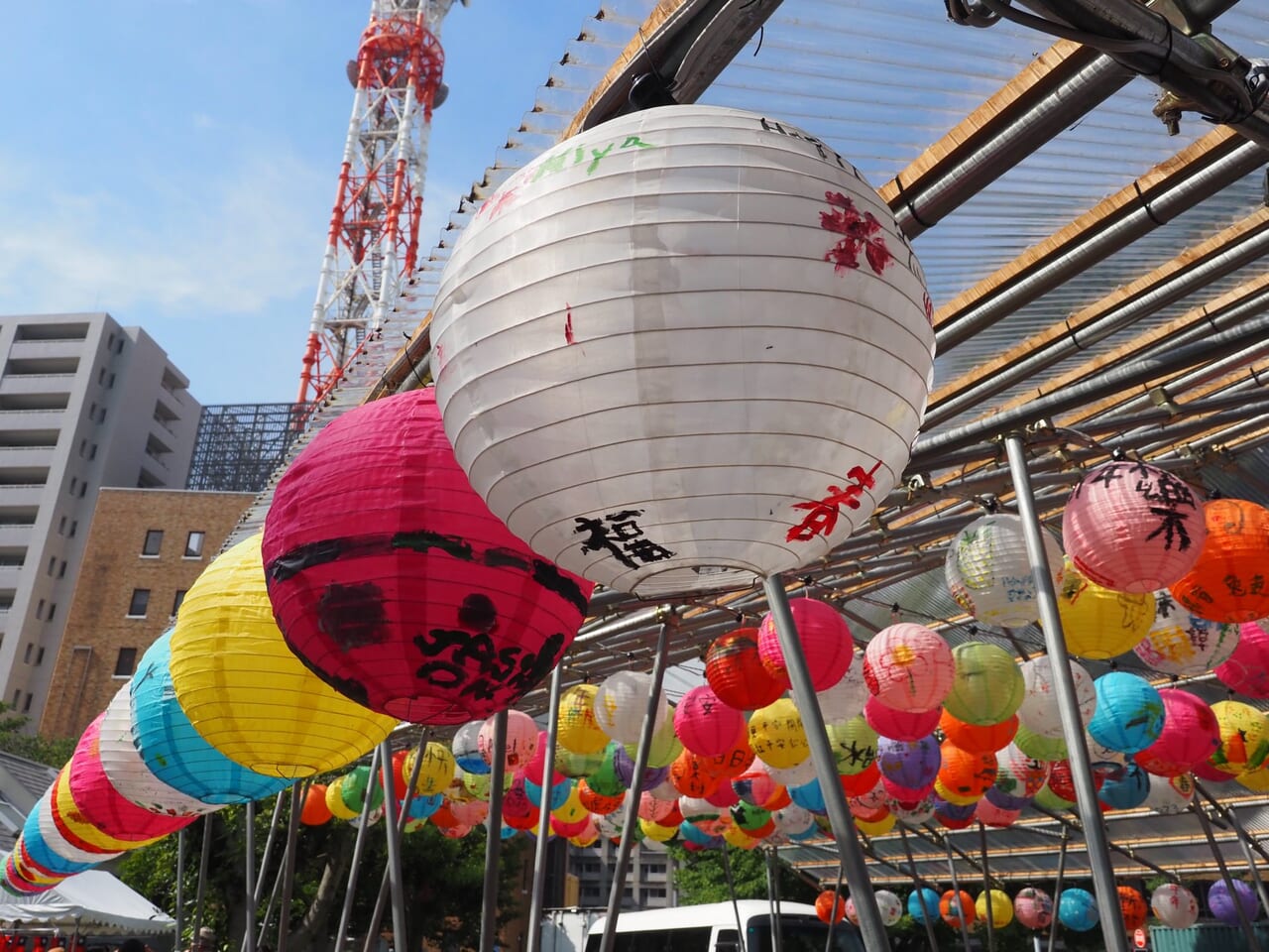 沼津中央公園の台湾ランタン