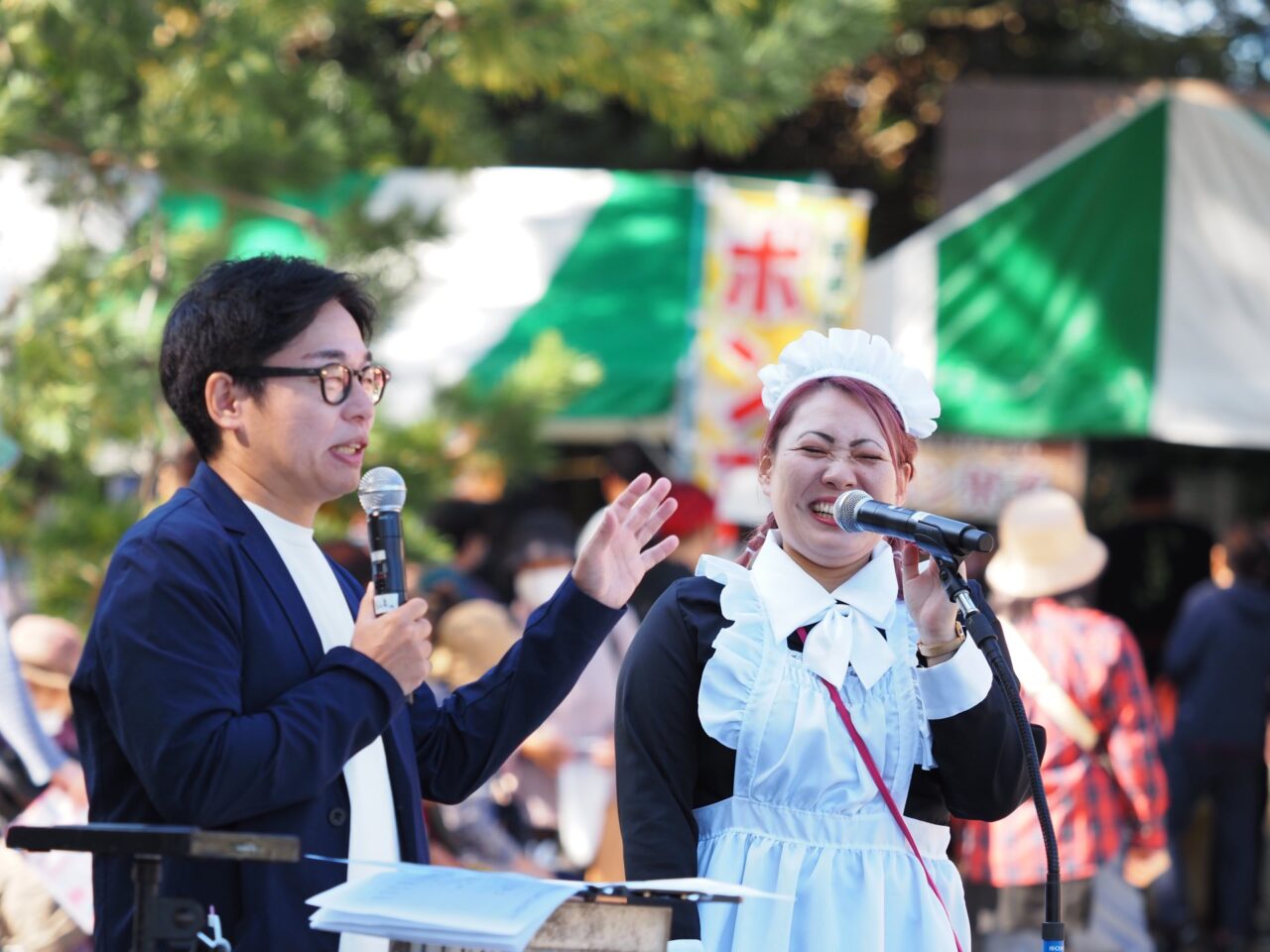 第20回戸田さんさんまつりの総合司会 富士彦さん