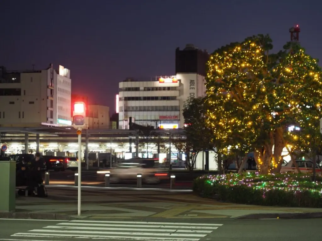 沼津駅北口のイルミネーション