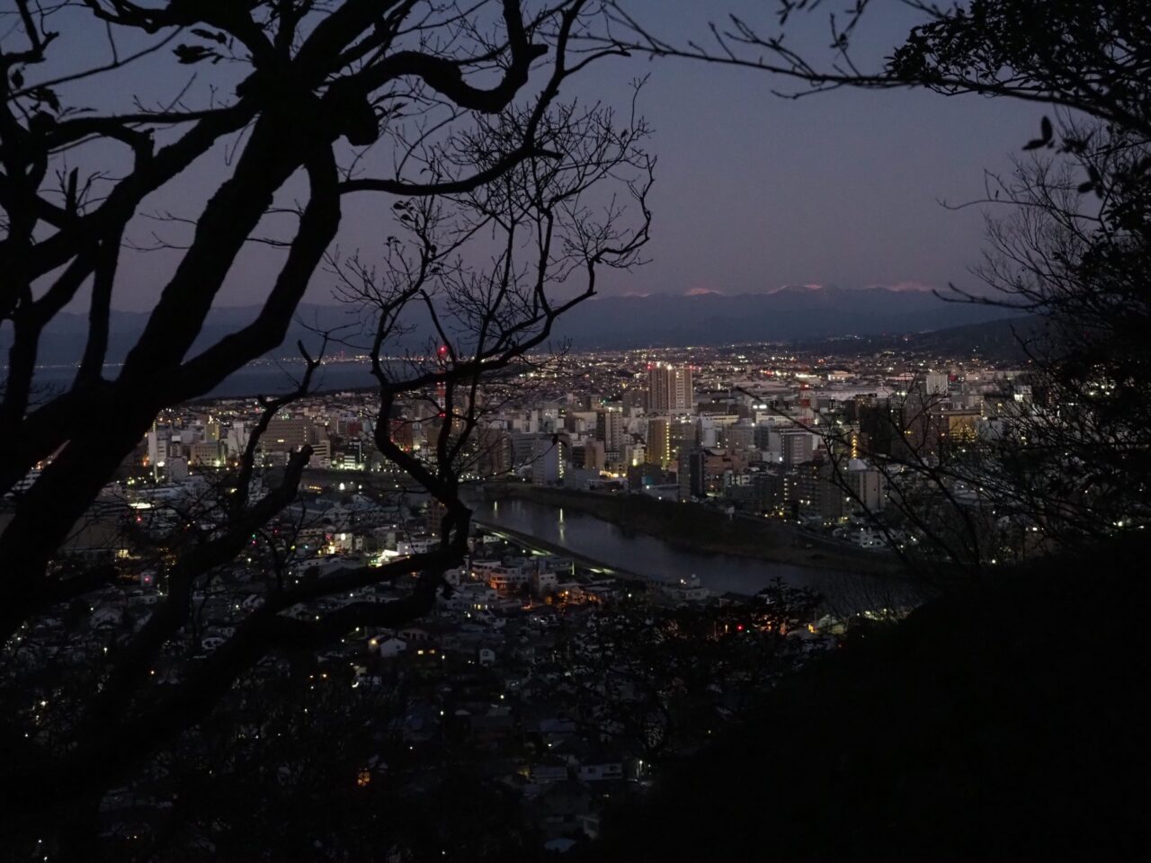 香貫山からの初日の出