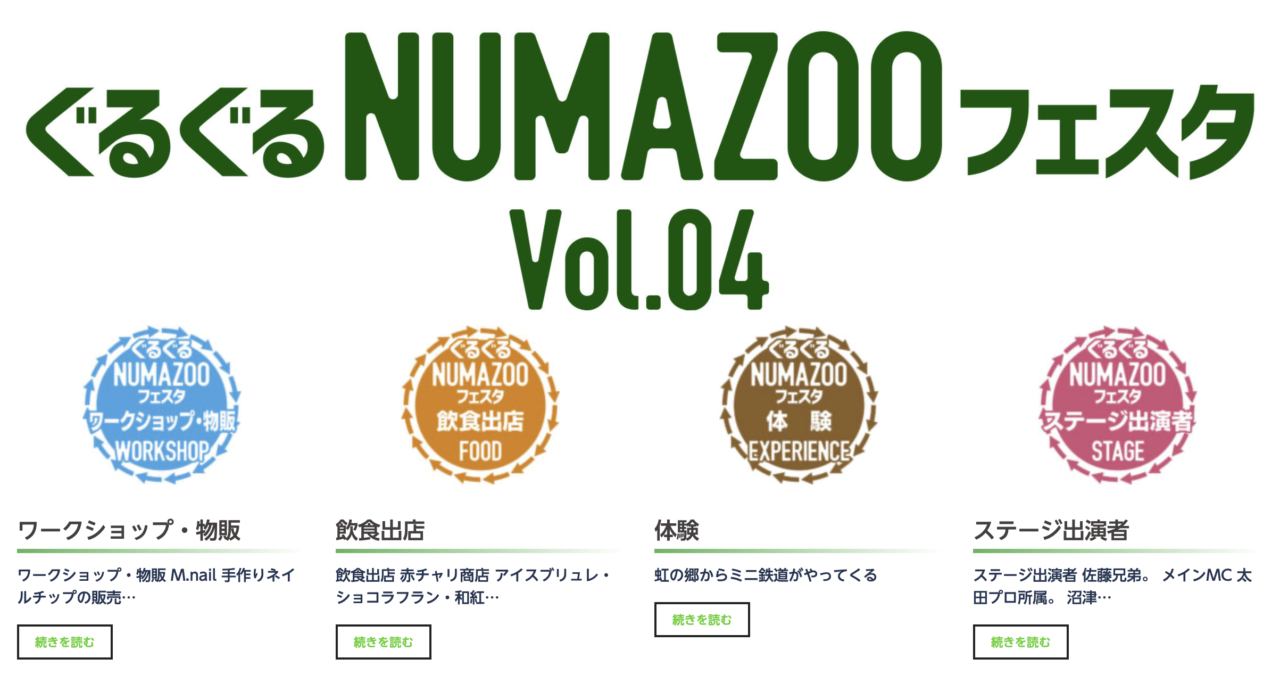 ぐるぐるNUMAZOOフェスタ vol.4