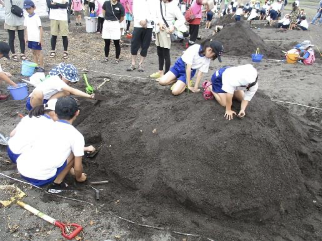 沼津市子ども会「砂の造形大会」