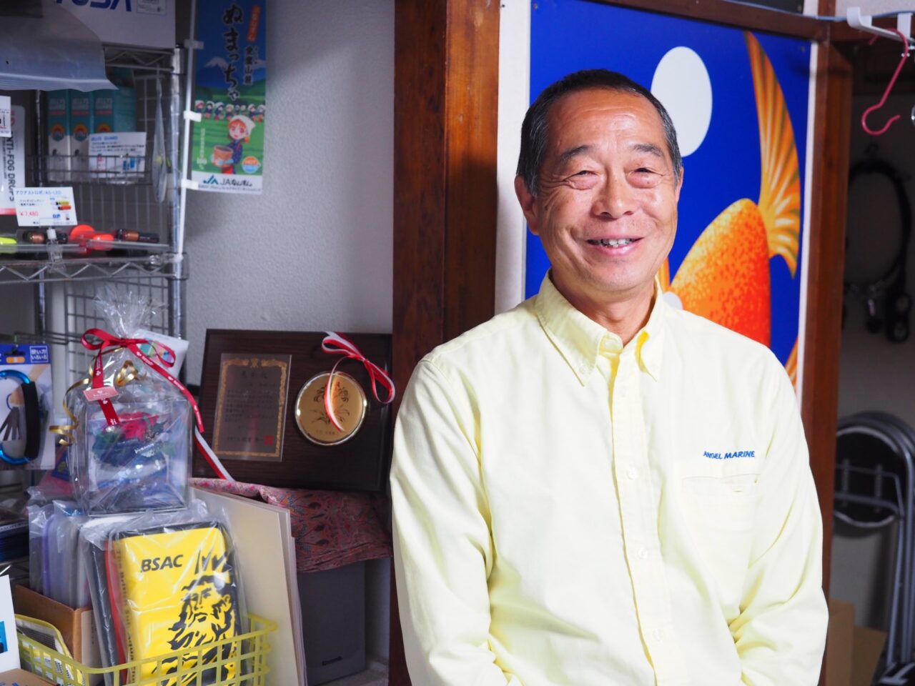 地域貢献活動に積極的に取り組むエンジェルマリンの小林さん、令和6年度 沼津市技能功労者としても表彰されました。