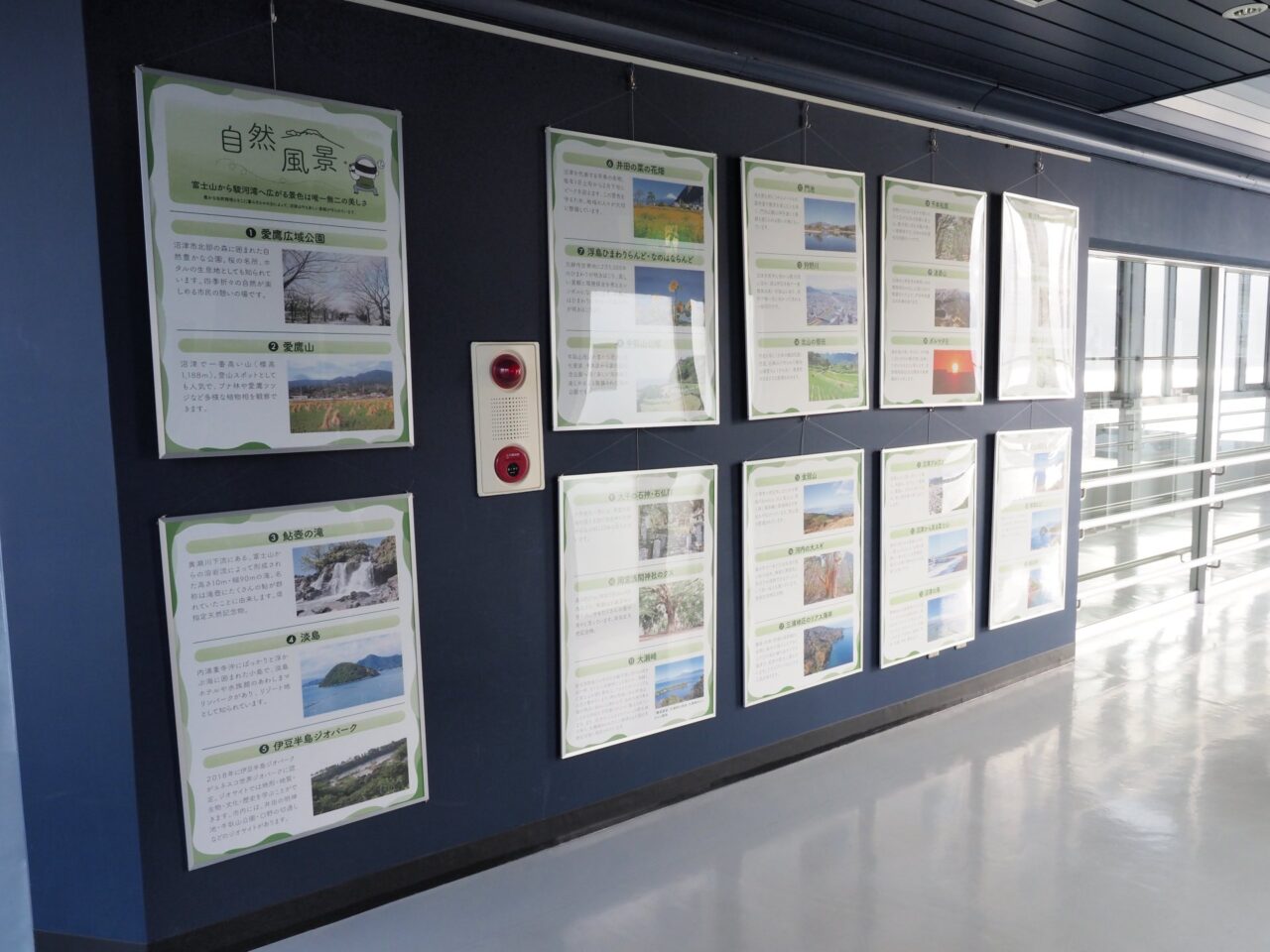びゅうおで開催されているぬまづの宝100選パネル巡回展示