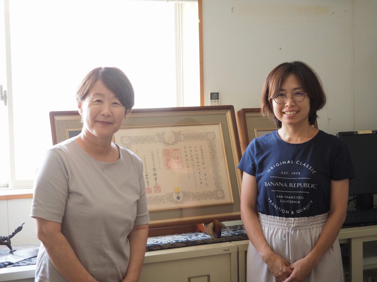 株式会社ヤマヘイミカコーポレーションの創業者で代表取締役の野中美香さん(左)と後継者の野中起世さん