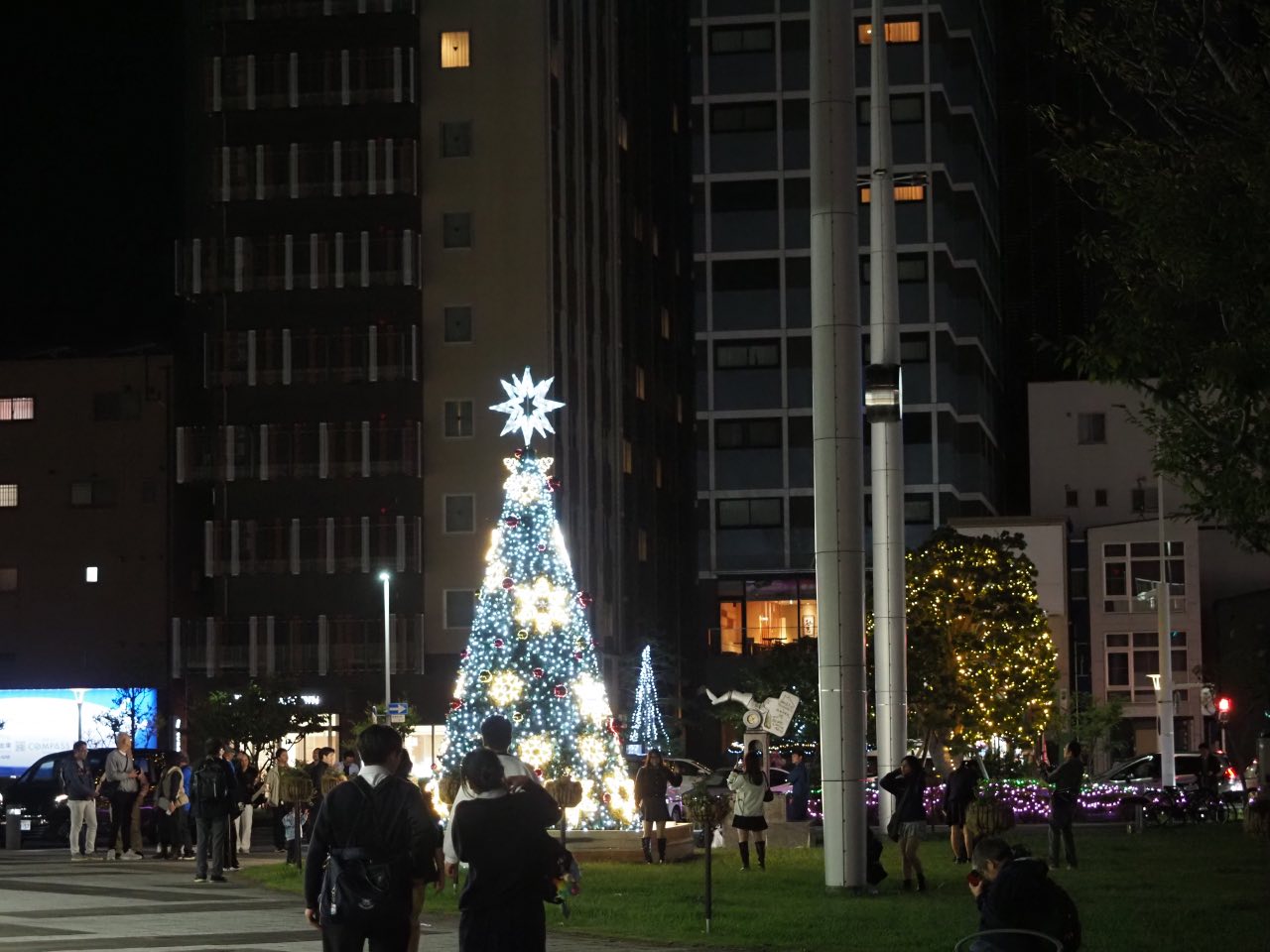 沼津駅北口広場　クリスマスツリーイルミネーション